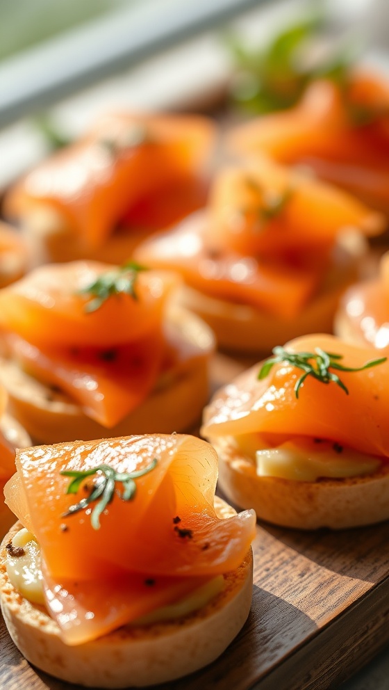Smoked Salmon Canapes
