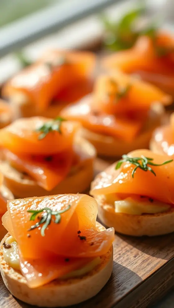 Smoked Salmon Canapes