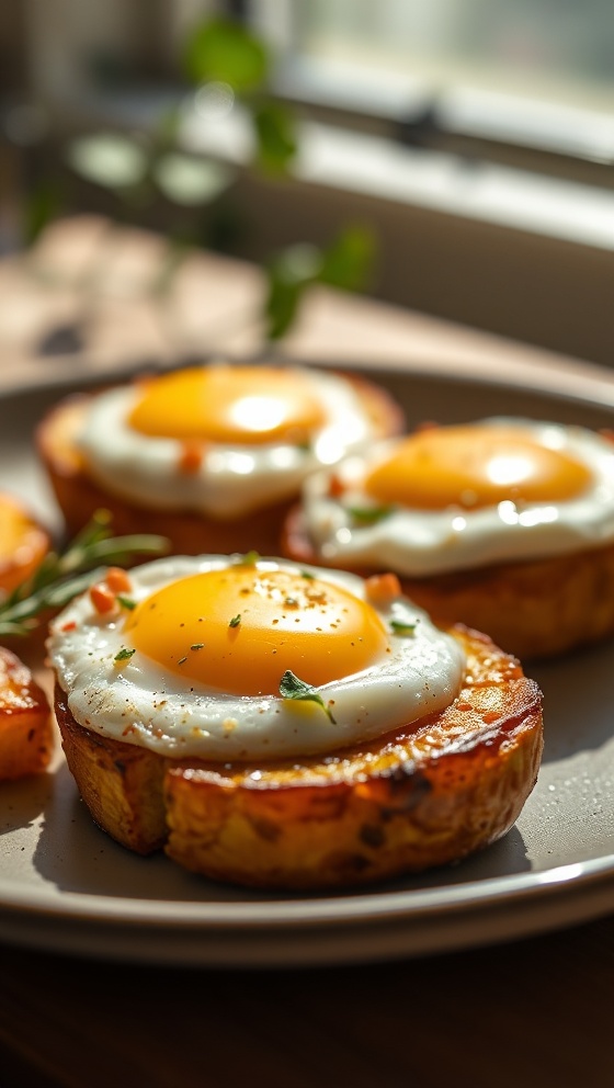 Spanish Style Eggs with Roasted Potatoes