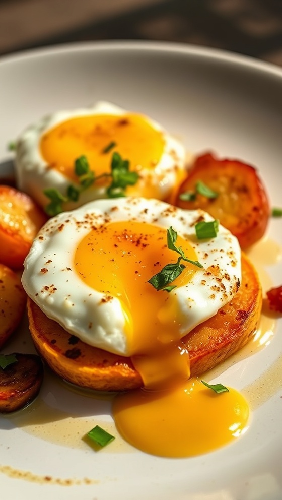 Spanish Style Eggs with Roasted Potatoes