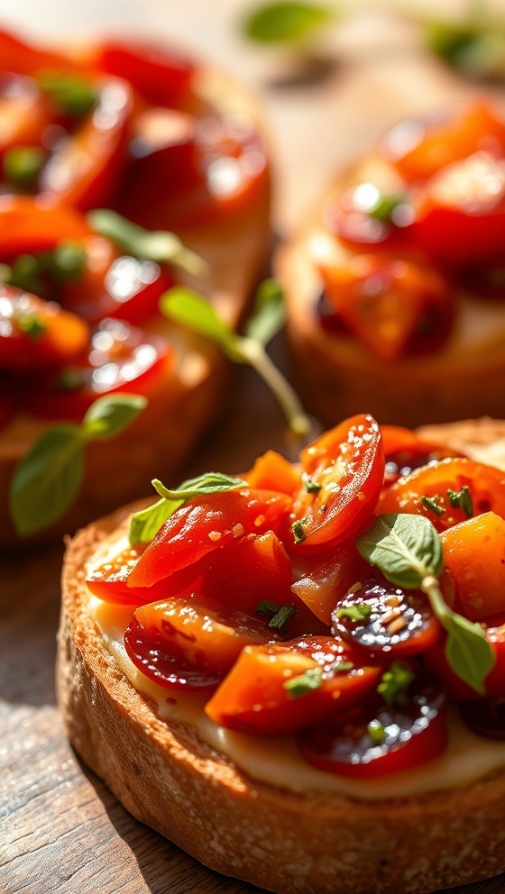 Sun Dried Tomato Bruschetta