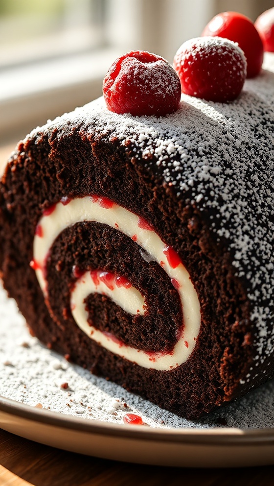 Black Forest Roll Cake