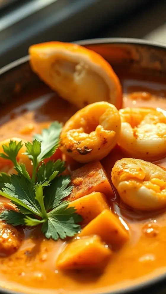 Cajun Sweet Potato Seafood Chowder