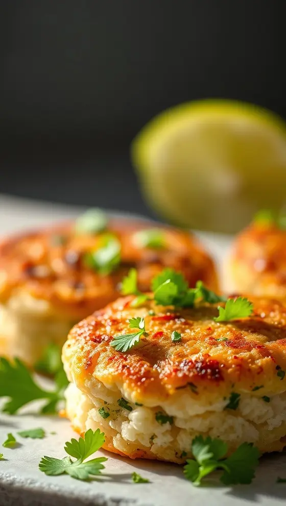 Crab Cakes with Cilantro and Lime