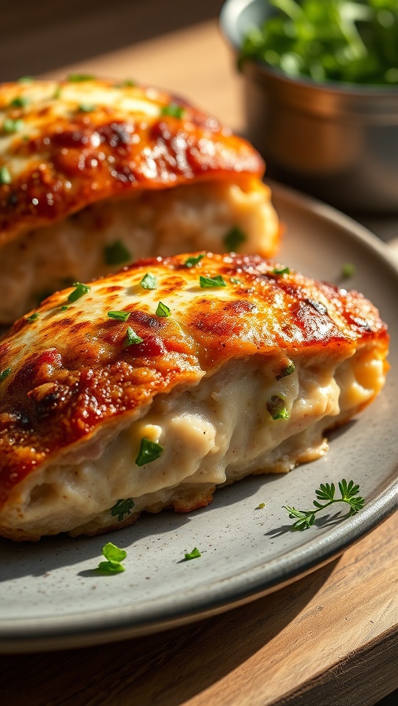 Garlic Parmesan Chicken Meatloaves