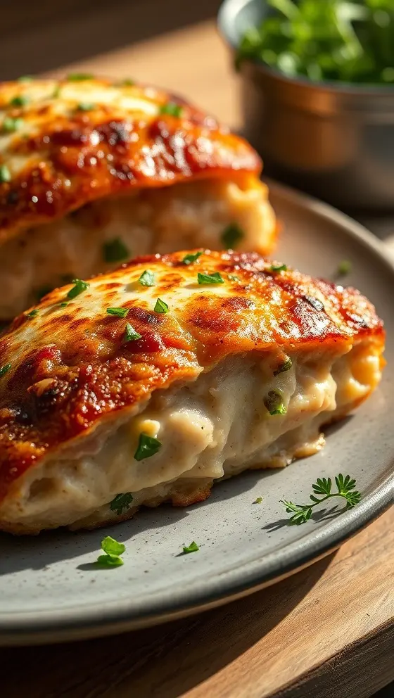 Garlic Parmesan Chicken Meatloaves