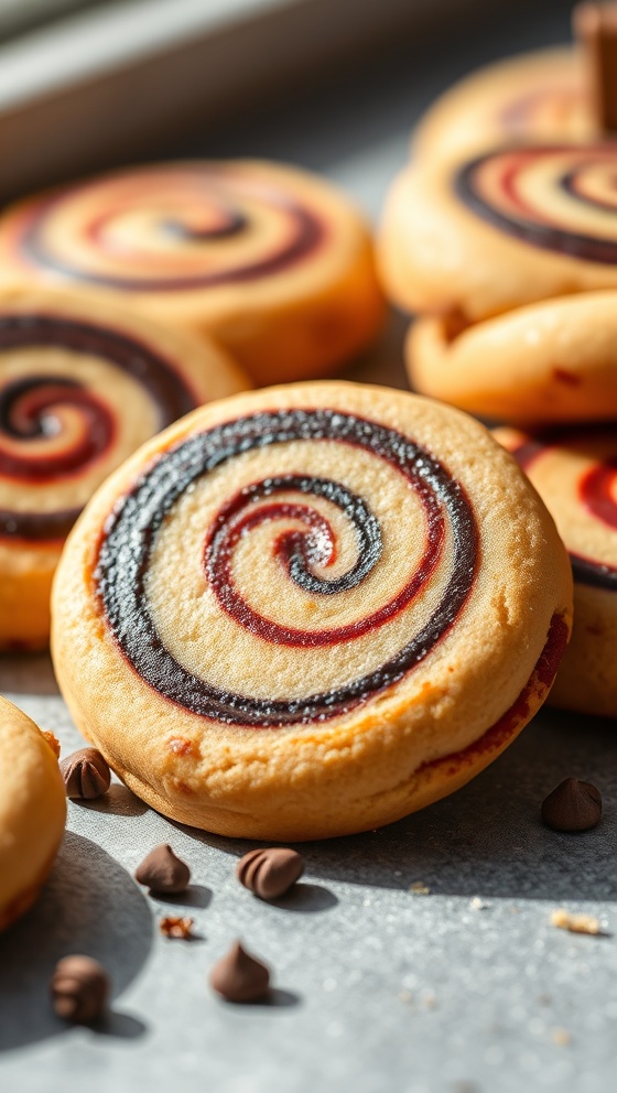 Halloween Swirl Sugar Cookies
