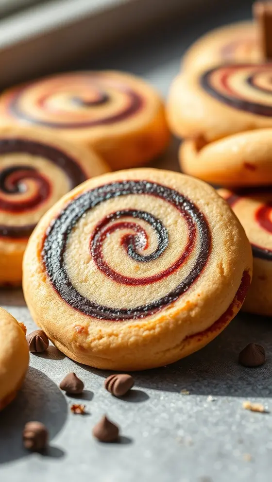 Halloween Swirl Sugar Cookies