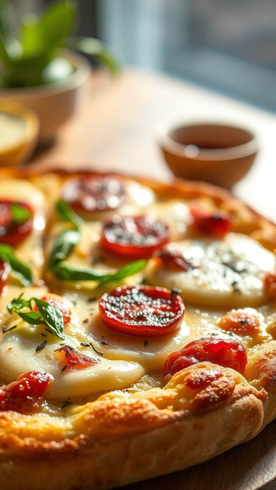 Homemade Garlic Bread Pizza